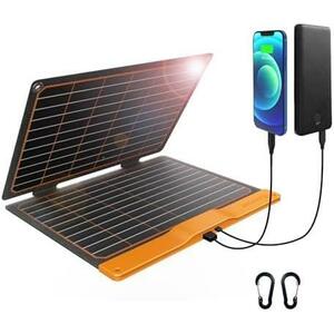 *20W* solar panel 20W 5V portable solar charger IP67 waterproof USB-A QC3.0 USB-C output attaching 