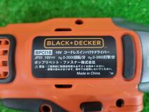 ●BLACK＋DECKER　インパクトドライバ　BPC18●_画像8