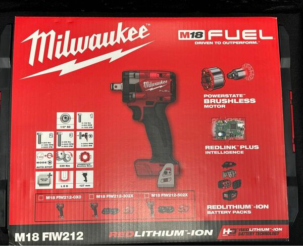 送料込★ミルウォーキーツール【Milwaukee】M18 1/2インチ339Nm インパクトレンチFIW212-0X0新品未使用