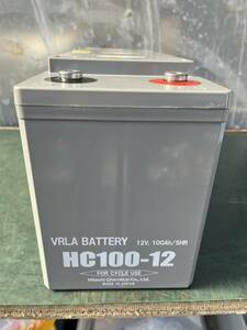  Gunma префектура из б/у HC100-12 deep cycle battery аккумулятор кемпинг кемпер спальное место в транспортном средстве солнце свет солнечный . батарейка 