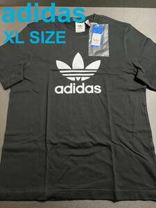 新品 XL size adidas original アディダス オリジナルス ロゴ Tシャツ 黒 白 CW0709