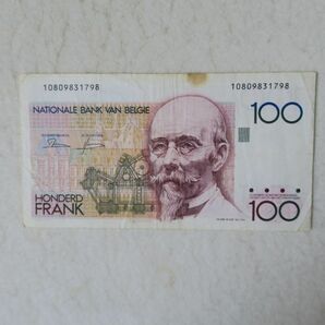 【送料６３円】 ベルギー １００フラン紙幣 (１９８２年～１９９４年)の画像1