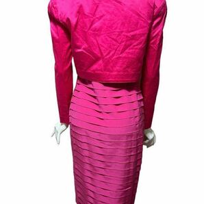 バブリー バブル セットアップ ピンク タイト セクシー ヴィンテージ 古着 ジャケット ワンピース ドレスの画像3