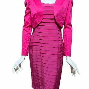 バブリー バブル セットアップ ピンク タイト セクシー ヴィンテージ 古着 ジャケット ワンピース ドレスの画像1