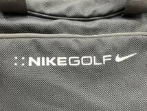 H786*1　NIKE GOLF　ナイキゴルフ　ボストンバッグ　ゴルフバッグ　2WAY　ブラック×カーキ　ショルダーストラップ付き_画像10