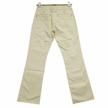 261622【W31】LEVI'S NT507 ローライズ コットン チノ パンツ フレアカット アイボリー リーバイス メンズ_画像2