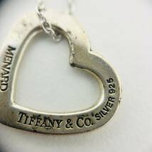 【85】Tiffany　ティファニー　925　メナードコラボ　ハート　ネックレス　シルバー　中古品　保管品_画像6