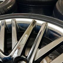 トヨタ 210クラウン純正225/45R18 5穴 114.3 スパッタホイール 18インチ 4本 ガリ無し細かい傷有　5万キロ　ヨコハマタイヤ _画像6