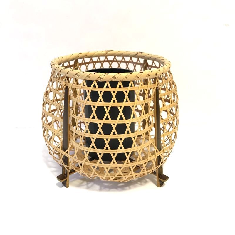 【美品】古竹細工 紫竹花籠 花器 花入 茶道具 華道具 竹籠 【美品】古竹細工 紫竹花籠 花器 花入 茶道具 華道具 竹籠