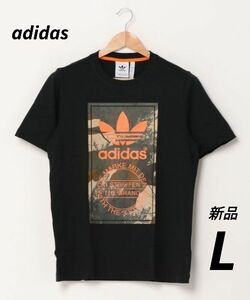 新品　アディダスオリジナルス　カモ シュータン Tシャツ　ブラック　L