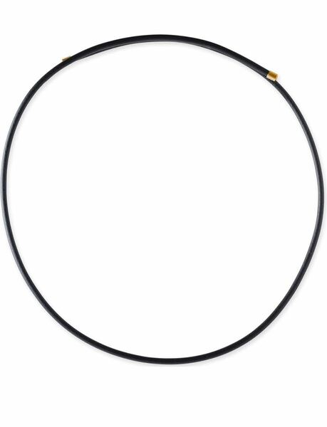 [BANDEL] バンデル ヘルスケア フレキシブル ネックレス 磁気ネックレス fit(ブラック×ゴールド)
