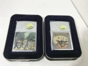 未使用 2個セット【Zippo】ジッポーライター The Beatles ビートルズ【1997年製造】デッドストック ビンテージ Vintage