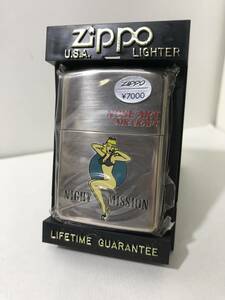 未使用【Zippo】ジッポーライター NIGHT MISSION NOSE ART AIR CRAFT【1996年製造】デッドストック ビンテージ Vintage