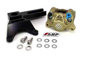 Kawasaki ZX-12R リア Brembo new 34Φ 金 / ブレンボ 用 キャリパーステーキット LBP ( LADYBIRD PARTS )製