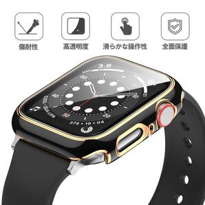 アップルウォッチ SE2023 SE2 6 SE 5 4 カバー 40mm Apple Watch クリア ＆ シルバー 取付簡単 軽量 画面保護 耐衝撃 6 5 4 SE SE2 SE2023の画像3