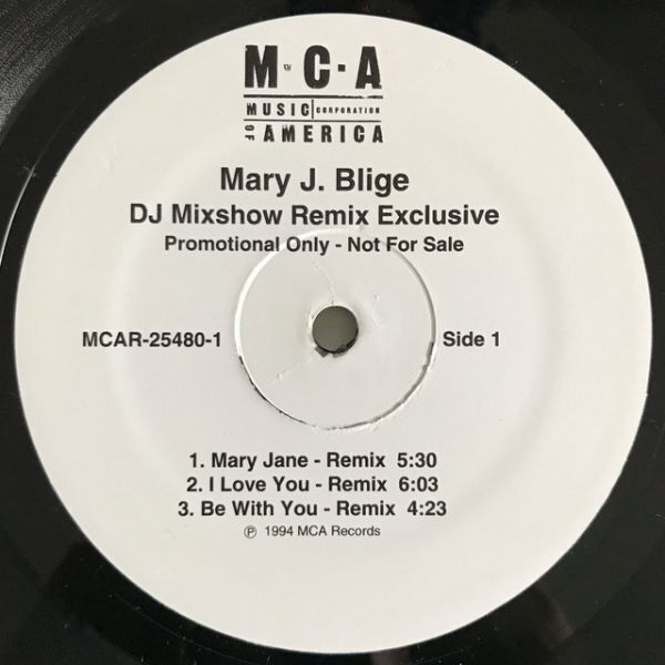 Mary J. Blige - DJ Mixshow Remix Exclusive (プロモオンリー) (Promo)