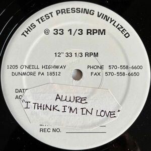 Allure - I Think I'm In Love (テストプレスオンリー) (Test Press)