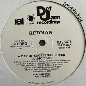 Redman - A Day Of Sooperman Lover (プロモオンリー) (Promo)