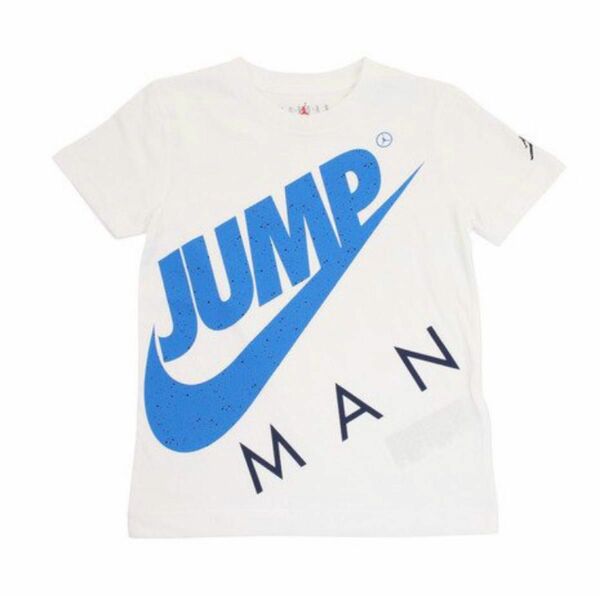 【新品】ジョーダン　Tシャツ　白　青　ホワイト　ブルー　JUMPMAN ナイキ　115サイズ