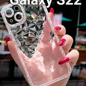 GalaxyS22ケース　クリア　オシャレ　シンプル　韓国　キラキラ TPU 耐衝撃