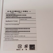 【美品】 Apple MacBook Air M1チップ搭載 13インチ 2020年モデル 8GB 256GB 充放電回数 34回 バッテリー最大容量 99% 【初期化済】_画像5