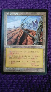 MTG 不毛の大地 / Wasteland 日本語 TMP 土地U