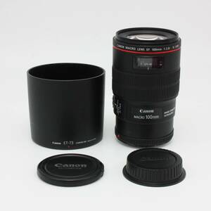 【G3252】キヤノン Canon 単焦点マクロレンズ キヤノン EFマウント EF100mm F2.8L マクロ IS USM フルサイズ対応