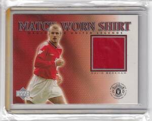 ベッカム・ジャージ☆UPPER DECK/MATCH WORN SHIRT 2002☆ DAVID-BECKHAM,DB-S