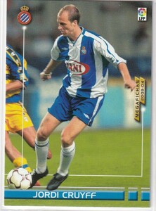 ジョルディ・クライフ☆PANINI/MEGA FICHAS 2003-2004☆71 JORDI-CRUYFF R.C.D.Espanyol Holanda