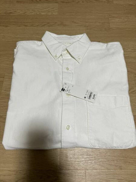 GU オーバーサイズシャツ　白 サイズM 長袖シャツ 