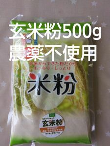 玄米粉500g(農薬・化学肥料不使用ミルキークィーン100%)