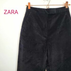 ZARA　ブーツカットパンツ　フレアパンツ ブラック