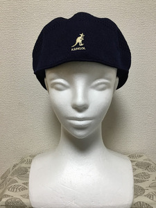 ★美品 送料込★カンゴール KANGOL ハンチング L 紺 07 0302