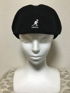 ★美品 送料込★カンゴール KANGOL ハンチング XL 黒 05 0305