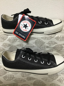 ◎新品？送料込 23.0 コンバース CONVERSE 黒 スニーカー 07 0317