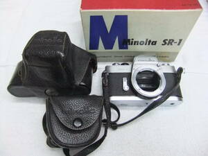 1961年発売 MINOLTA ミノルタ SR-1 一眼レフ フィルムカメラ 元箱,ケース付 動作未確認
