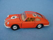 【超希少】1970年頃古い西ドイツ・ガマGAMA1/43位ナローポルシェ911レーシング・オレンジ色/美品・ゴムタイヤタイプ_画像8