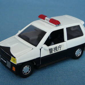 【希少】1980年代古い日本製ダイヤペット1/35スバル・レックスVX警視庁ミニパトカー・美品/箱付の画像1