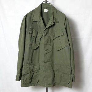 US Army Jungle Fatigue Jacket Medium Short アメリカ軍 ジャングルファティーグジャケット ビンテージ ミリタリー 米軍実物 カーキ