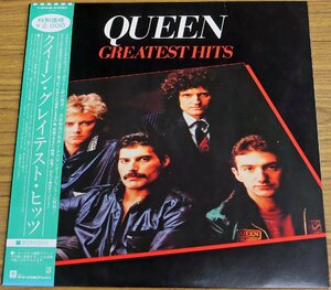 S◆中古品◆レコード 『Queen GREATEST HITS/クイーン グレイテスト・ヒッツ』 P-6480E ボヘミアン・ラプソディ ワーナー・パイオニア 帯付