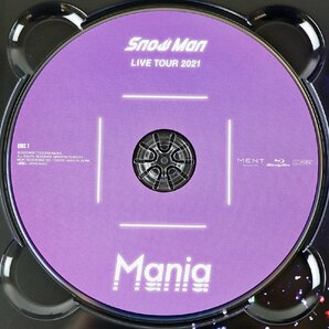 S◇中古品◇ブルーレイ 3枚組 Snow Man LIVE TOUR 2021 Mania 初回盤 特典なし JWXD-63807-9 MENT RECORDING 箱・小冊子つきの画像3