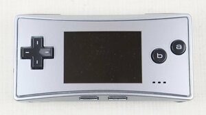 P★ジャンク品★携帯型ゲーム機 『GAME BOY micro/ゲームボーイミクロ シルバー』 Nintendo/任天堂 OXY-001 発売:2005年 本体のみ