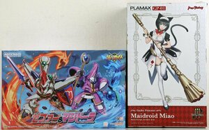 S◆中古品◆組立済プラモデル 2体セット リューナイト ゼファー&マジドーラ/ギルティプリンセス メイドロイド・ミャオ ※パーツ欠品不明