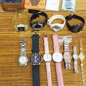 S◇ジャンク品◇腕時計 13点 まとめて セット G-SHOCK/Baby-G/CASIO/SEIKO/FOSSIL/Q&Q/adidas/BENYAR 他 ※動作等詳細未確認の画像1