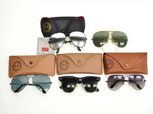 KM542●中古まとめて!!●RAY-BAN レイバン　サングラス 5点セット　WAYFARER MAX・B&L ティアドロップ etc..