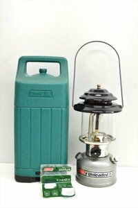 KM549●現状品●Coleman コールマン Unleaded 1 ワンマントル 282-700J　ガソリンランタン　1990年3月製　ケース付き　動作未確認