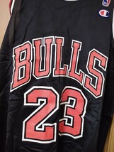 マイケル・ジョーダン レプリカユニフォーム（ジャージ）黒/チャンピオン製（サイズ44）NBAシカゴ・ブルズ/MICHAEL JORDAN/CHICAGO BULLS_画像2