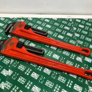 未使用中古品 ハンドツール RIDGID リジッド パイプレンチ 18インチ 2pcs 本体のみ、配管工事 ITC6FHHY8PFSの画像1