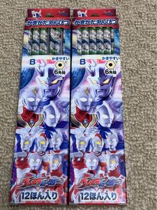 ♪ 新品未使用　ウルトラヒーロー　かきかたえんぴつ　鉛筆　B 六角軸　2ダース　セット　⑨