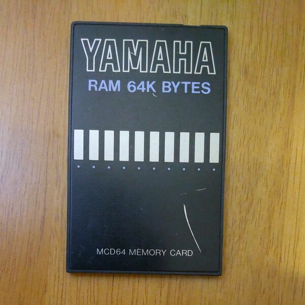 YAMAHA メモリーカード RAM 64K BYTES MCD64 MEMORY CARD ヤマハ 